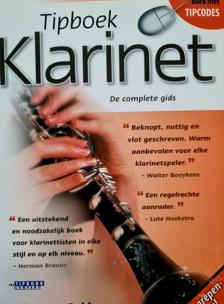 Tipboek Klarinet - Nieuw met online tipcodes!, Muziek en Instrumenten, Bladmuziek, Nieuw, Les of Cursus, Populair, Klarinet, Ophalen of Verzenden