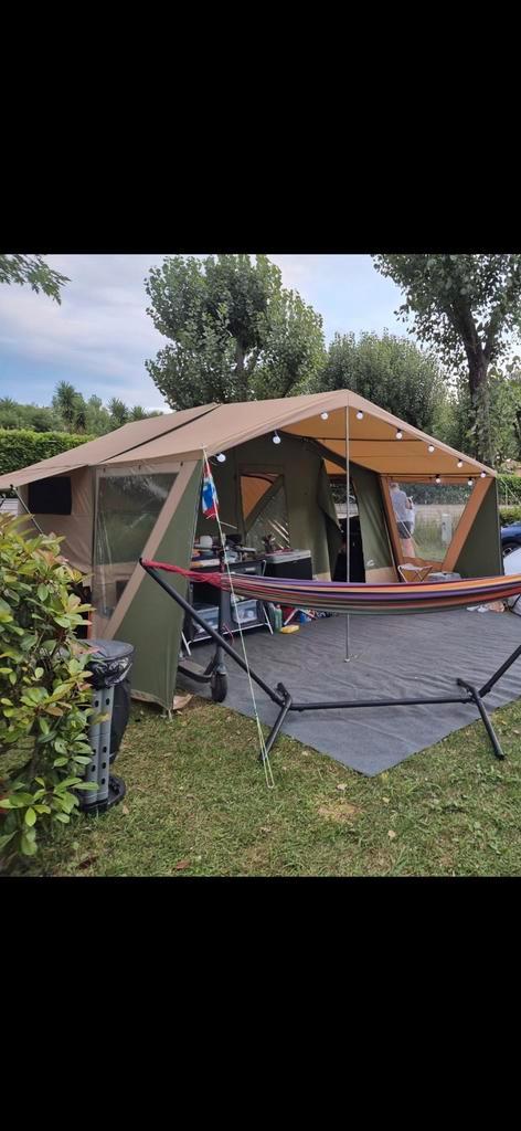 Cabanon vouwwagen Malawi 1.0 kleur groen bouwjaar 2016, Caravans en Kamperen, Vouwwagens, Cabanon, tot en met 4, Groen, Ophalen