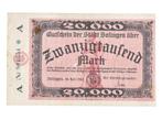 Duitsland 20.000 Mark 1923 Tegoedbon Solingen