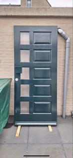 Hardhouten deur met 3-puntsslot, Doe-het-zelf en Verbouw, Deuren en Horren, Ophalen, Gebruikt, 80 tot 100 cm, Buitendeur