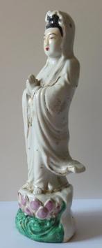 Uit inboedel: Antiek porseleinen chinees beeld,Guanyin, incl, Verzenden