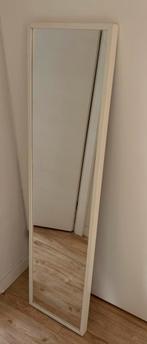 Rechthoekige Spiegel met Wit Frame - 40x160cm, Huis en Inrichting, Woonaccessoires | Spiegels, Ophalen, Minder dan 50 cm, Gebruikt