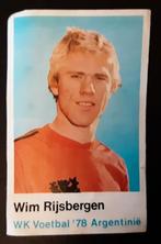 WK VOETBAL 78 Argentinië Wim Rijsbergen, Ophalen of Verzenden, Gebruikt, Poster, Plaatje of Sticker