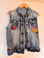 Desigual denim gilet vintage, Ophalen of Verzenden, Zo goed als nieuw, Blauw