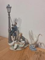Lladro lantaarn aansteker, meisje met ganzen, zwaan nao, Ophalen, Gebruikt