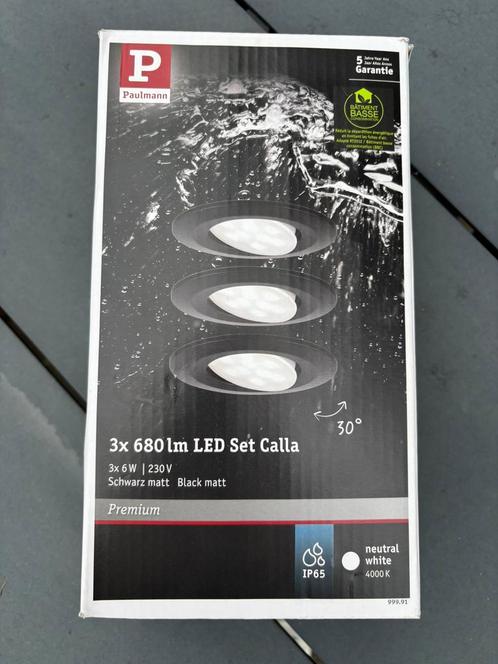 Nieuwe Paulmann Calla 3x spotjes IP65 geschikt voor buiten, Huis en Inrichting, Lampen | Spots, Nieuw, Plafondspot of Wandspot