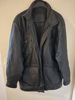 Zwart leren heren jas, Ophalen, Zo goed als nieuw, Maat 52/54 (L), Zwart