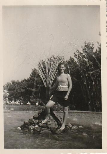 Ermelo  2 oude foto,s  Boschbad 1948  Q beschikbaar voor biedingen