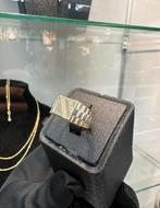 14K gouden Rolex zegelring + Zirkonia, Ophalen of Verzenden, Zo goed als nieuw, Dame of Heer, Goud