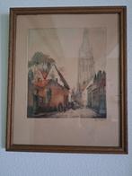 Alfred van Neste - gekleurde ets –, Antiek en Kunst, Kunst | Etsen en Gravures, Ophalen