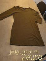 Jurk legergroen maar 44, Kleding | Dames, Jurken, Maat 42/44 (L), Zo goed als nieuw, Ophalen