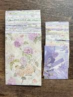 50-delig scrapbook papiersetje, Hortensia en lavendel, Hobby en Vrije tijd, Scrapbooking, Ophalen of Verzenden, Nieuw, Versiering of Embellishment