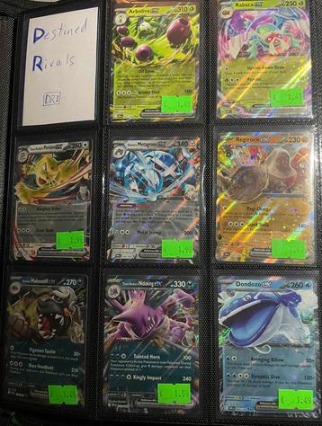 Destined Rivals ex Pokemon Kaarten beschikbaar voor biedingen