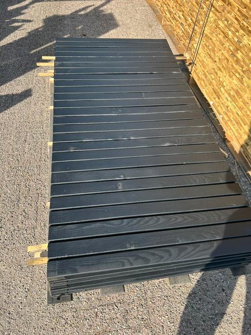 Rhombusschutting 90x180cm Douglas zwart gespoten, Tuin en Terras, Tuinschermen, Nieuw, Hout, 150 tot 200 cm, Minder dan 100 cm