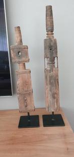 Spool op statief / houten ornamenten 2 stuks, Ophalen of Verzenden, Zo goed als nieuw