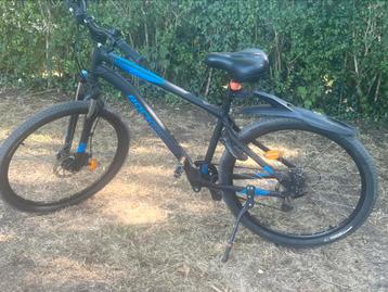 Mountainbike ST 120 Rockrider zwart/blauw beschikbaar voor biedingen
