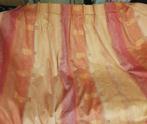 4 Grote rood oranje gordijnen van 254 cm hoog, 200 cm of meer, 150 tot 200 cm, Ophalen of Verzenden, Zo goed als nieuw