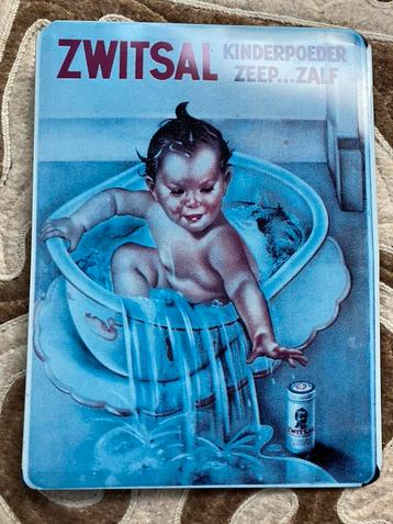 Zwitsal reclameplaat blik, ongeveer 35 jaar oud, 30x40 cm beschikbaar voor biedingen