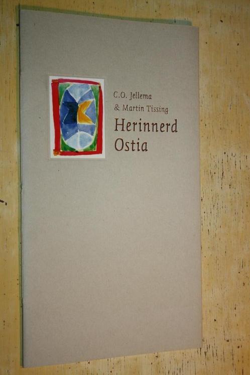 Herinnerd Ostia C.O. Jellema Martin Tissing gesigneerd, Boeken, Gedichten en Poëzie, Zo goed als nieuw, Ophalen of Verzenden