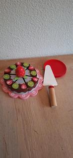 Houten taart met taartschep, Ophalen of Verzenden, Zo goed als nieuw, Hout, Speelkeuken-accessoire