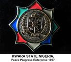 unieke splinternieuwe draagpin van KWARA STATE NIGERIA., Ophalen of Verzenden, Nieuw, Stad of Land, Speldje of Pin