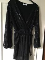 Zwart glitterjurk L. Costes, Kleding | Dames, Jurken, Ophalen of Verzenden, Zo goed als nieuw, Zwart, Boven de knie