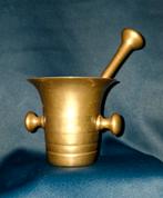 Sierlijke bronzen vijzel met stamper, Antiek en Kunst, Antiek | Koper en Brons, Ophalen of Verzenden, Brons