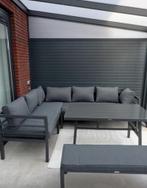 Zwarte Tuinset loungeset : diningset, Tuin en Terras, Tuinsets en Loungesets, Ophalen of Verzenden, Zo goed als nieuw