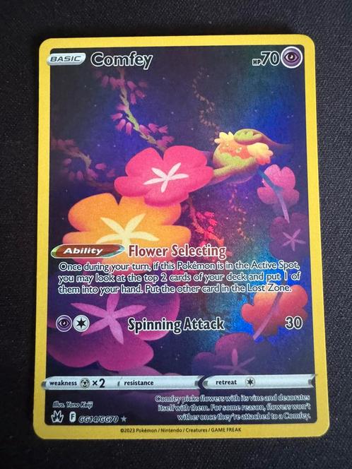 Comfey CRZ GG14, Hobby en Vrije tijd, Verzamelkaartspellen | Pokémon, Zo goed als nieuw, Losse kaart, Ophalen of Verzenden