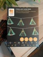 Lichtstreng met papieren kerstbomen, Ophalen of Verzenden, Zo goed als nieuw