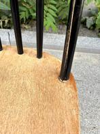 Black lacquer wooden dining chair, Ophalen, Gebruikt, Zwart, Hout