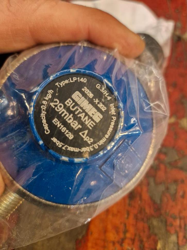 Gimeg Gasdrukregelaar Campinggaz - 29mbar, Caravans en Kamperen, Kampeeraccessoires, Ophalen of Verzenden