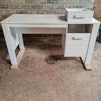 Wit houten bureau Woood (lade moet worden gemaakt), Huis en Inrichting, Ophalen, Gebruikt, Bureau