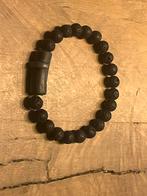 Josh armband heren natuursteen, Sieraden, Tassen en Uiterlijk, Armbanden, Ophalen of Verzenden, Zo goed als nieuw, Zwart, Overige materialen