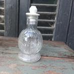 Brocante olielamp 5 centimes pour 8 nuits glas en porselein, Ophalen of Verzenden