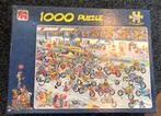Jan van Haasteren puzzel 1000 st Motorrace 02046, Ophalen of Verzenden, Zo goed als nieuw