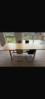 Ikea Uitschuifbare houten tafel 220/270x100, Huis en Inrichting, Tafels | Eettafels, Ophalen, Gebruikt, 200 cm of meer, 50 tot 100 cm