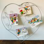 ANSICHTKAARTEN HOUDER HART VORM METAAL, Huis en Inrichting, Ophalen of Verzenden, Zo goed als nieuw