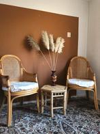 Rotan stoelen x5, Ophalen, Gebruikt, Bruin