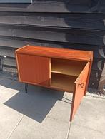 Vintage Teak Houten Dressoir, Ophalen, 100 tot 150 cm, 25 tot 50 cm, Gebruikt