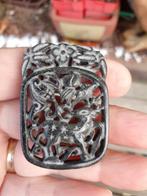 Jade Amulet Hanger, Sieraden, Tassen en Uiterlijk, Antieke sieraden, Ophalen of Verzenden, Overige materialen, Hanger, Met edelsteen
