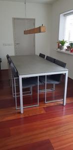 Metaform eettafel Pietra Serena, Huis en Inrichting, 50 tot 100 cm, 150 tot 200 cm, Rechthoekig, Metaal