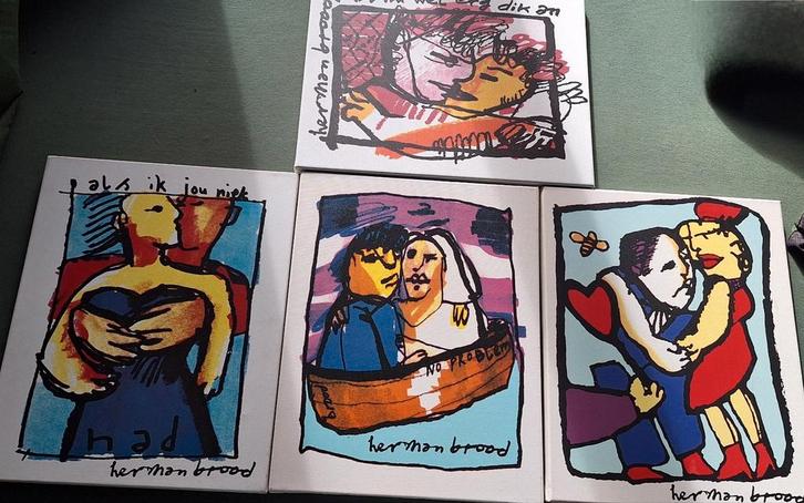 Zeldzame serie Herman Brood, Antiek en Kunst, Kunst | Litho's en Zeefdrukken, Ophalen of Verzenden