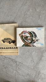 Vraagbaak/handleiding/folders (oud) van Opel, Ophalen of Verzenden