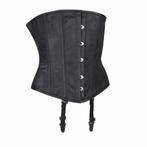 Echt leren corset model 09 waist cincher in xs t/m 6xl, Ophalen of Verzenden, Body of Korset, Zwart