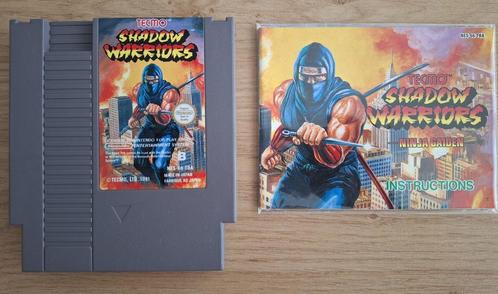 Ninja Gaiden Shadow Warriors (cart + handleiding) - NES, Spelcomputers en Games, Games | Nintendo NES, Zo goed als nieuw, Avontuur en Actie