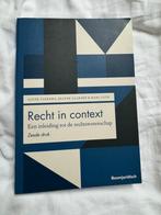 Jeanne Gaakeer - Recht in context, Boeken, Ophalen of Verzenden, Zo goed als nieuw, Jeanne Gaakeer; Marc Loth; Sanne Taekema