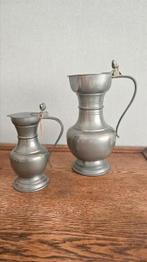 2 eikelkannen tin puntgaaf, Antiek en Kunst, Ophalen