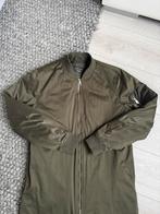Lange Zara Man Bomberjas - Maat M | Moderne Streetwearstijl, Kleding | Heren, Verzenden, Zo goed als nieuw, Maat 48/50 (M), Groen