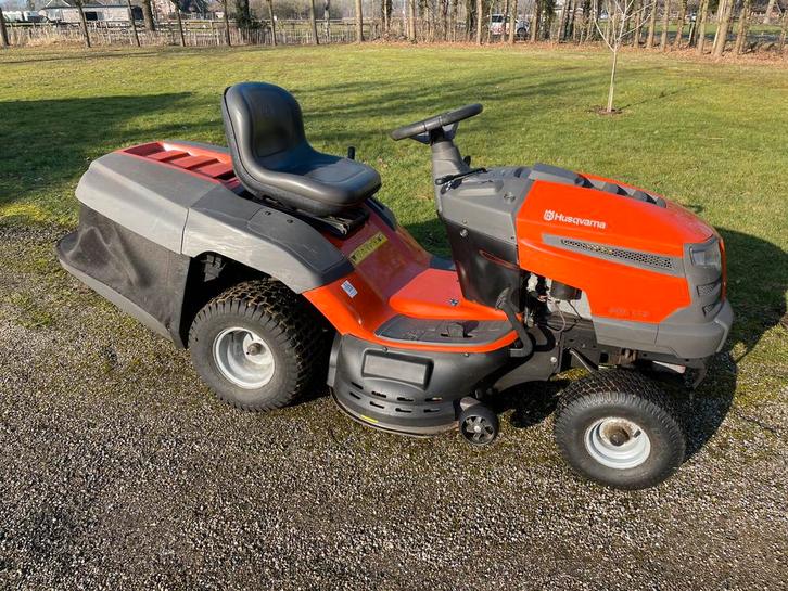 Husqvarna CTH 173, Tuin en Terras, Zitmaaiers, Gebruikt, 90 tot 120 cm, Elektrische starter, Mulchfunctie, Opvangbak, Ophalen